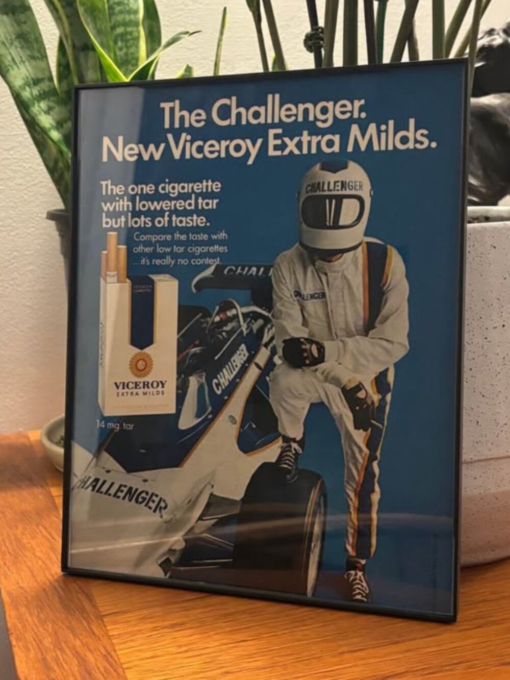 Vintage 1980s Viceroy Cigarette Ad – Framed Retro Magazine Wall Art